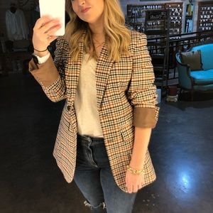 Blazer- plaid- like new